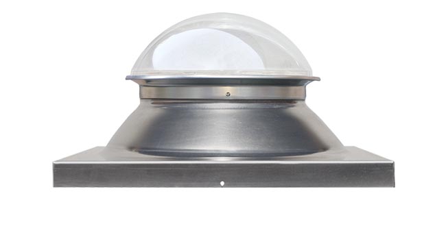 Natural Light tubular skylight curb mount dome and flashing