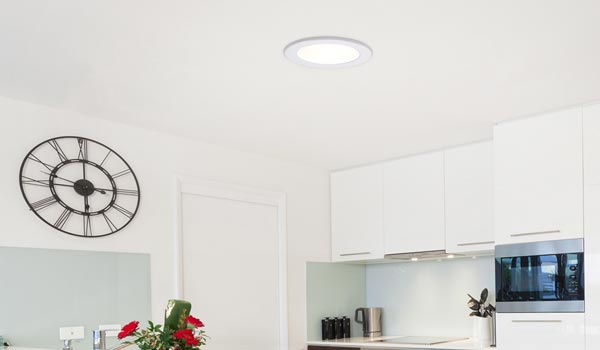 Natural Light tubular skylight installed in modern kitchen mobile